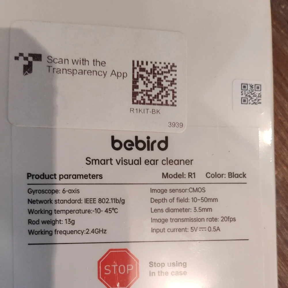 Bebird Visual Ear Cleaner in Black